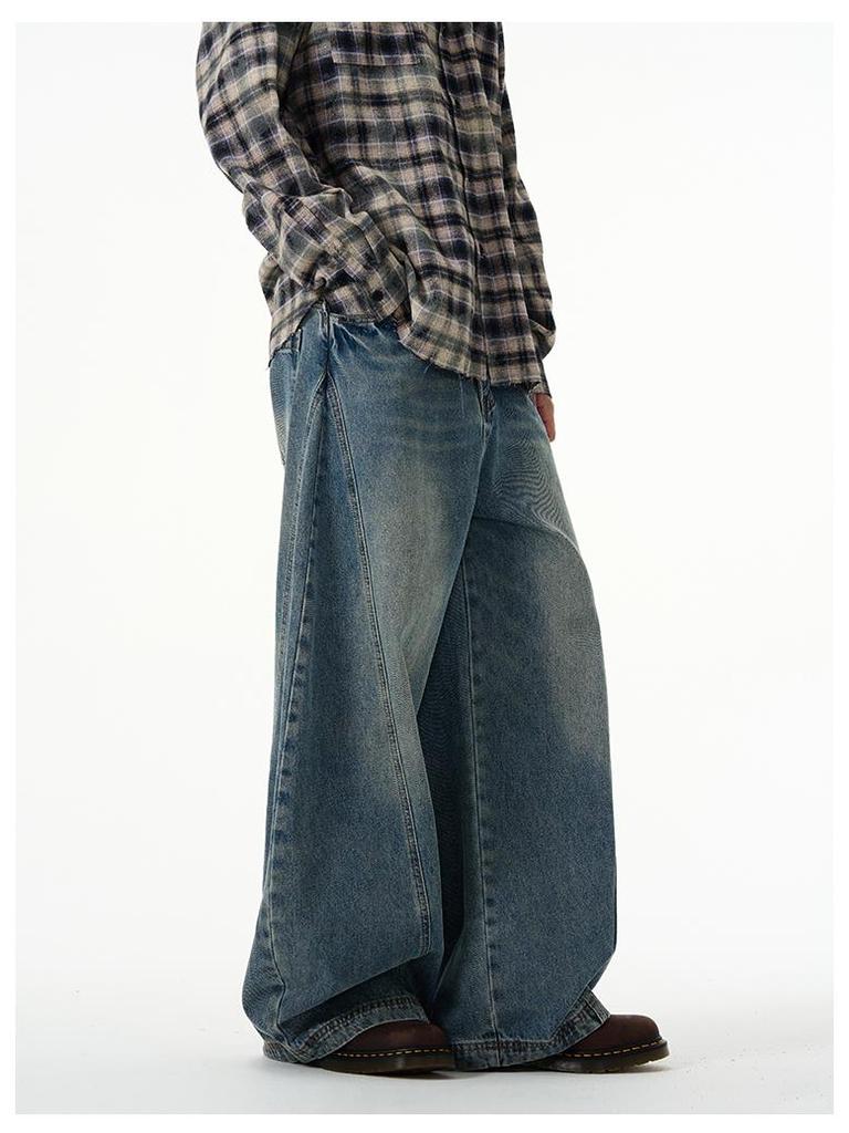 Pantaloni Falcetto Banana Design Scimitarra 2024: Jeans retrò a gamba larga destrutturati per uomo e donna