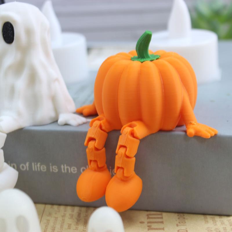 Halloween Home Decoration Ornament Choir Ghost Toy Pumpkin Man Faceless Cape Male Mini Scene Model