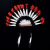 Indian Chief Style Hat Feather Headdress Thanksgiving Day Carnival Cosplay Props