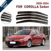 Window Visor for Toyota Corolla 2019-2025 Sedan | 4pcs Rain Guard Wind Deflector | Car Weather Shield Accessory