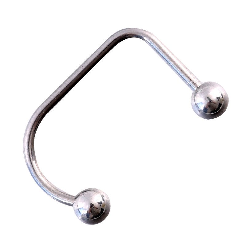 Wave Titanium Steel Stylish U-Shaped Labret Female Trendy Nightclub Stylish Lip Ring Replacement Studs European and American Punk Perforated Ornament