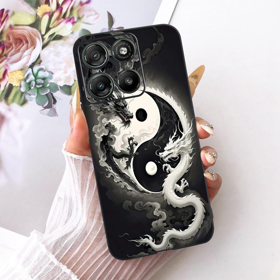 Für Motorola Moto G15 Power Case MotoG17 Luxuriöses Schmetterlingsbemaltes Cover Weiche TPU Handyhülle Für Motorola G17 Power MotoG15 Hülle