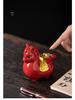 Chinese Ceramic Tang Horse Ornament Pair - Zodiac Year Desktop Decoration