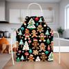 "Christmas Gingerbread Man Apron In Various Sizes, Festive Kitchen Cooking Accessory, Perfect Gift for Holiday Season"