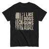 Ik hou van wapens honden en misschien 3 mensen T-shirt voor honden- en wapenliefhebbers