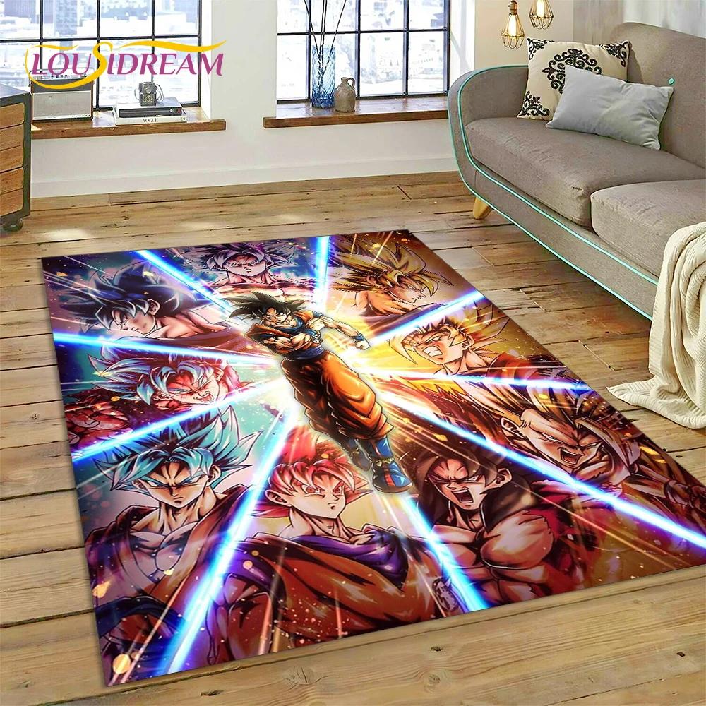 Anime 3D D-Dragon-Ball Japan Cartoon Rug Carpet for Living Room Bedroom Decor,floor Mat Non-slip Decoration for Sofa Doormat