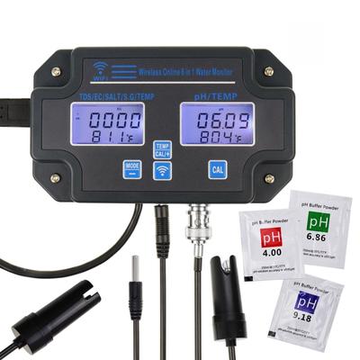 WiFi-Enabled 6-in-1 Multifunctional Digital pH/TDS/Temperature/EC/Salinity/Acidity Meter