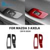 Adesivo in vera fibra di carbonio morbida per Mazda Axela 3 BP 2019-2025 LHD RHD Pannello Alzacristalli Porta Anteriore Accessori Finiture Interni