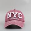 NEW YORK NYC Embroidery Baseball Cap Washed Snapback Baseball Cap  For Man Women Outdoor Sports