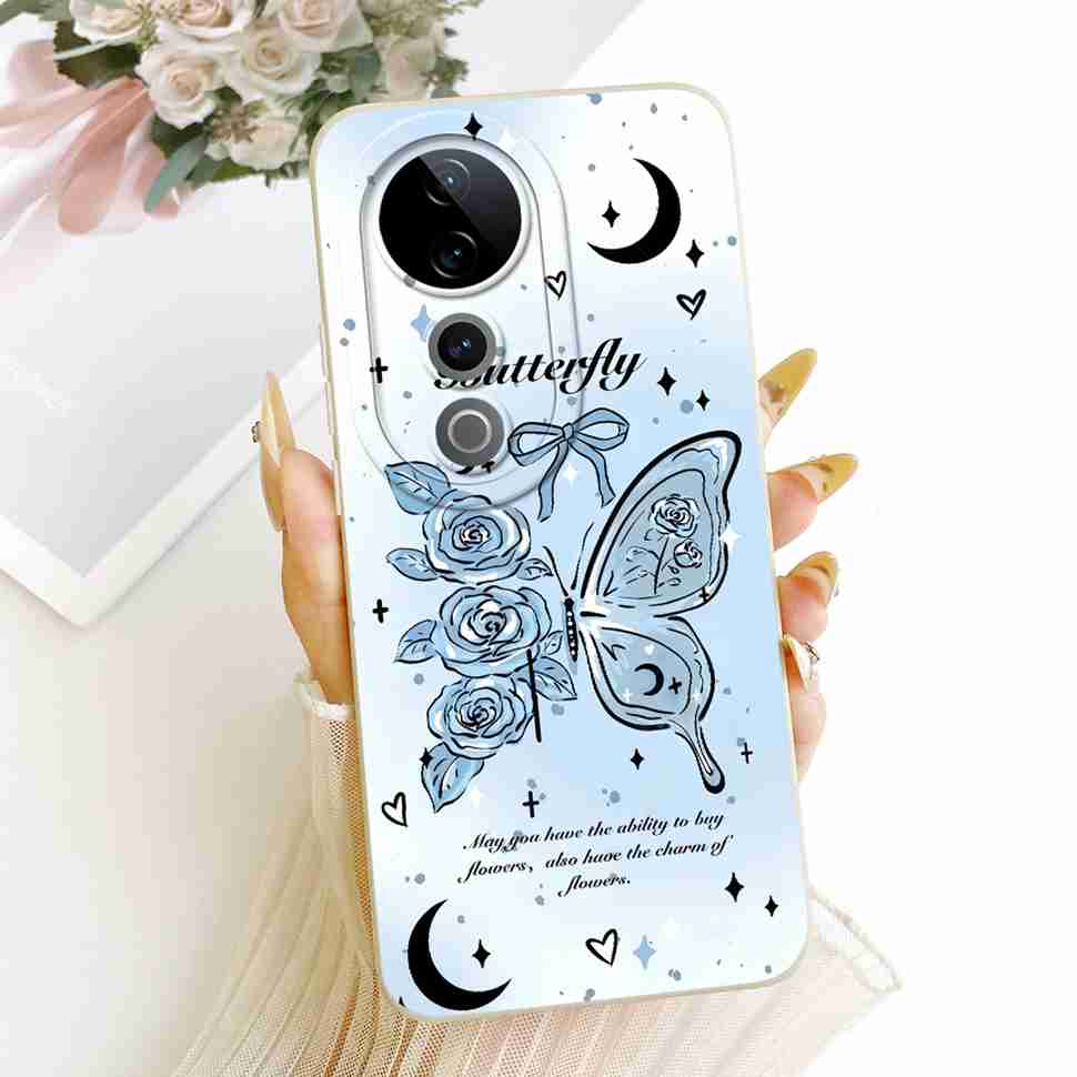 For Vivo S19 Pro 5G Case Cartoon Rabbit Flowers Soft Silicone Back Cover For Vivo S19 Pro V2362A Shockproof Phone Cases