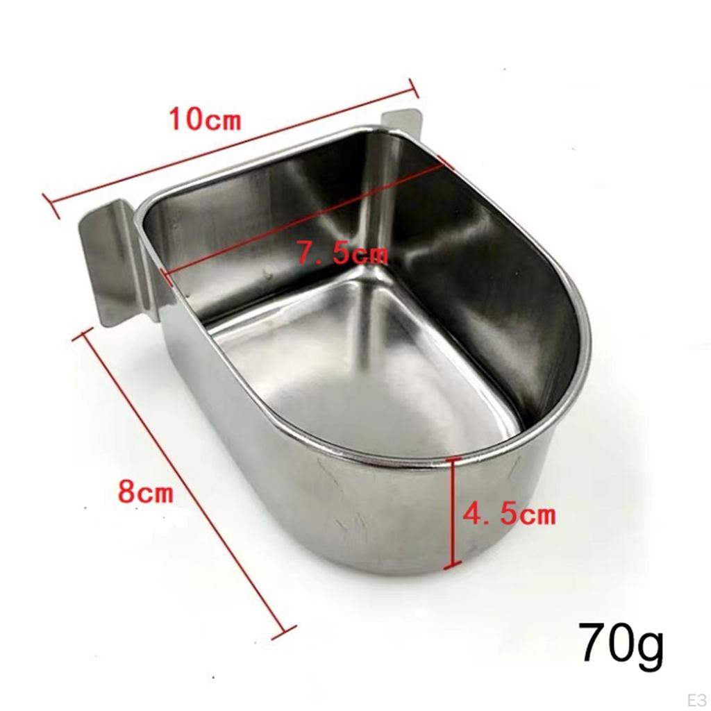 Durable Parrot Cage Food Cup for Lovebird Finch Small Animal