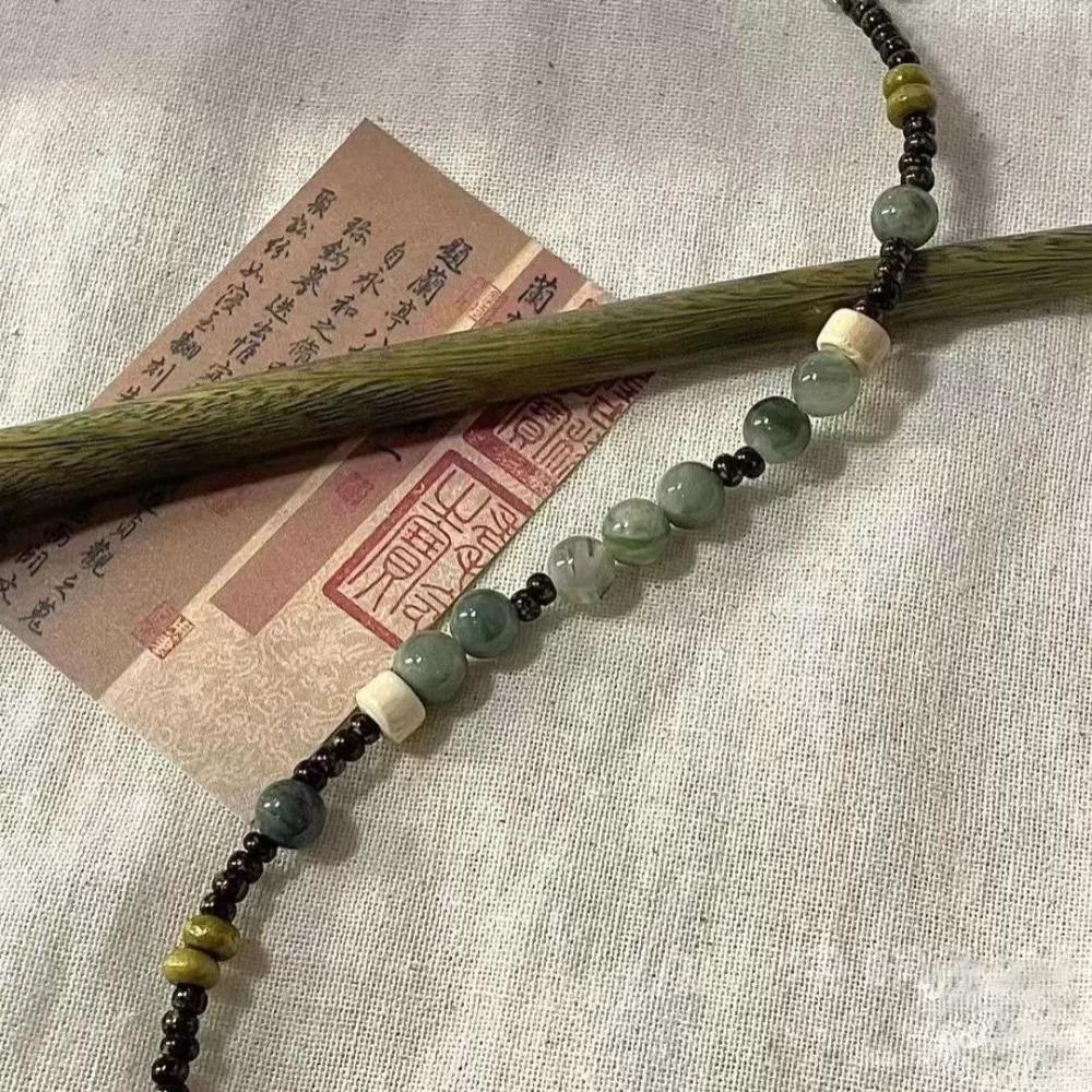 Chinese Style Chinese Style Beaded Bracelet Bamboo Beads Antique Bracelet Bamboo Beaded Bracelet
