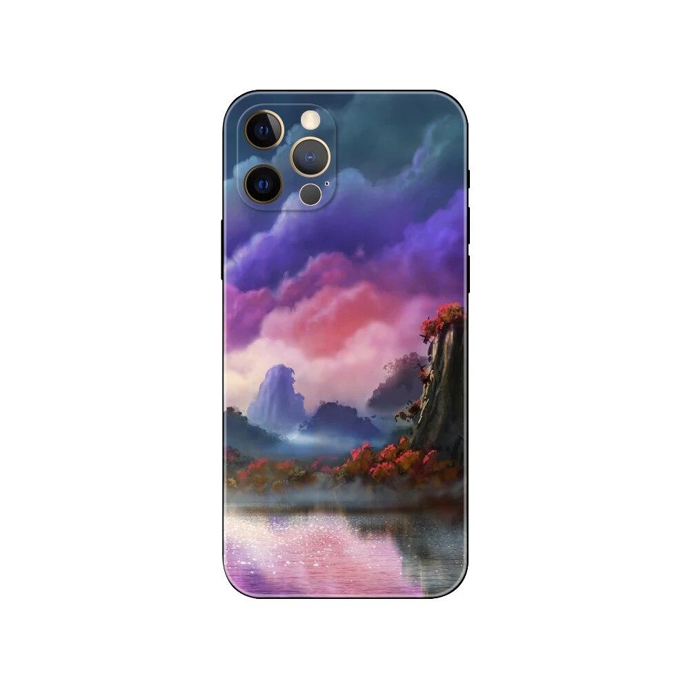 Winter Snow Mountain Scene Phone Case For iPhone Samsung Galaxy Redmi Xiaomi Oppo OnePlus Note S A 7 8 9 10 11 12 13 14 20 21 22 23 53 54 Pro Ultra