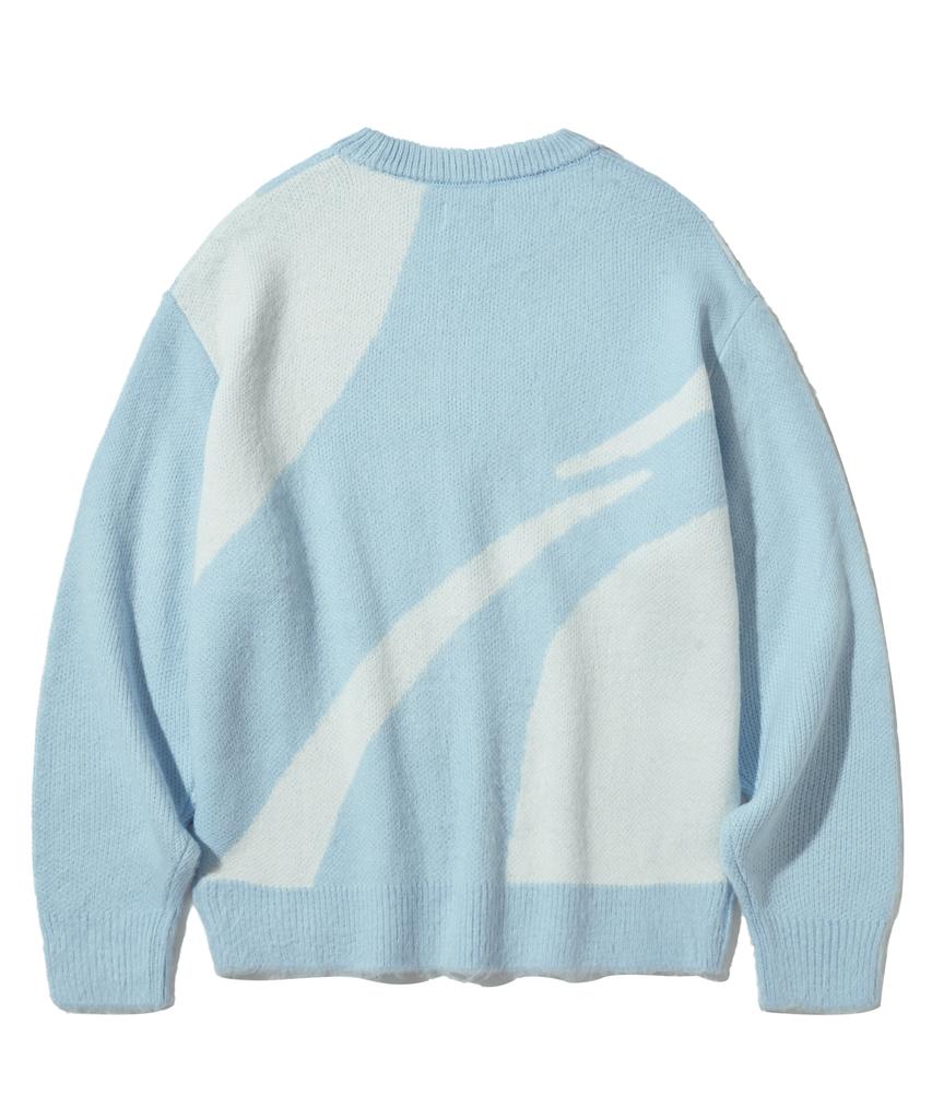 FILLUMINATE Symbol Jacquard Round Knit - Sky Blue