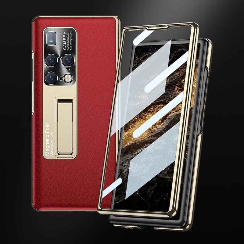 Electroplated Anti-Glare Matte Case For Huawei Mate X2 Outer Screen Glass Protective Stand Plastic Cover For Huawei Mate X2 Case