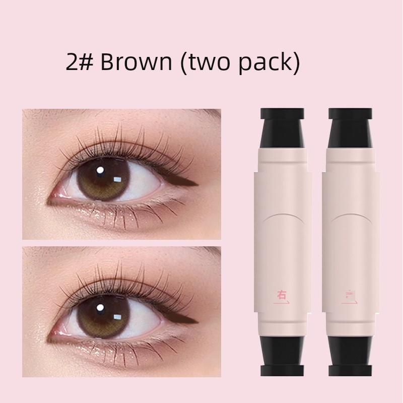Qiyuduola Adventure Dora Rotate Integrated Eyeliner Seal Pen Novice Precise Outline Long Lasting Non Smudge