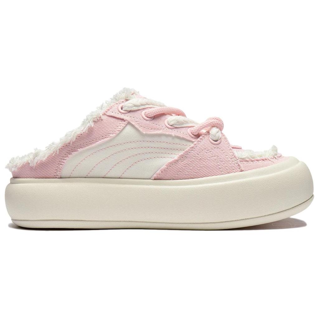 Li Ning Slip Resistant Cushioning Low top Skateboard Shoes Women's Pink White AZGU014-6