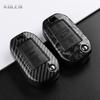 ABS Carbon Fiber Style Car Key Case Cover For Peugeot 208 308 T9 508 2008 3008 4008 For Citroen C4 For Opel Corsa Crossland X