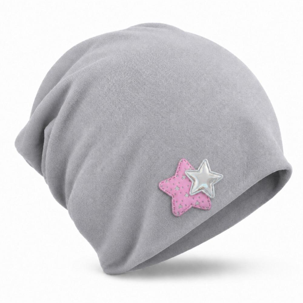 Star Pattern Women's Beanie Hat Ear Protection Brimless Knit Hat Winter Warm Hat Autumn and Winter