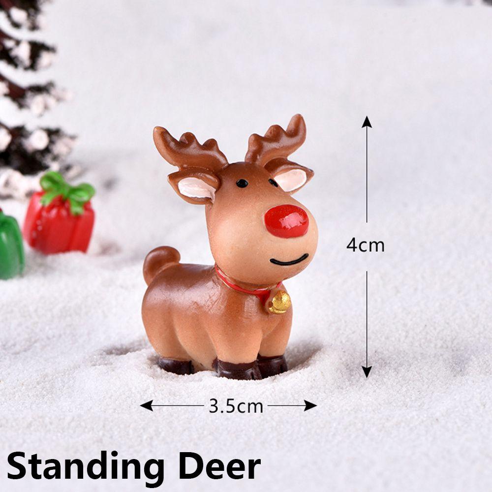 Micro Landscape Fairy Garden Christmas Decorations Snowman Figurine Mini Santa Claus Xmas Ornament