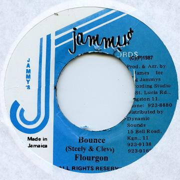 7inch Record FLOURGON - Bounce (Edge Warp) Jammys 1987 Jamaica Reggae, Ska & Dub