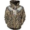 3D Animals Print Maple Leaves Pine Camouflage Hoodie For Men Hunting Cool Long Sleeve Pullovers Spring Autumn Sports Sweatshirt