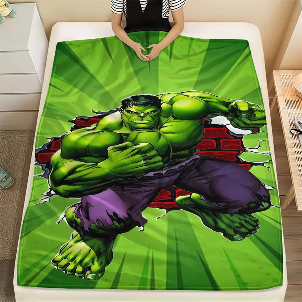 De Hulk Zachte Flanellen Deken, Print voor Slaapkamers Banken Bedden, Geschikt voor Reizen Picknick Stoel -HYQ49