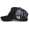 Men Lovely Expression Embroidered Baseball Cap Mesh Hat Outdoor Adjustable Sunscreen Leisure Hat Spring Autumn Travel Tourism Beach Vacation