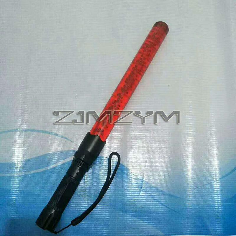 40cm Rechargeable Traffic Safety Flashing LED Light Stick Road Traffic Signal Warning Wand Explosion-proof Command Stick