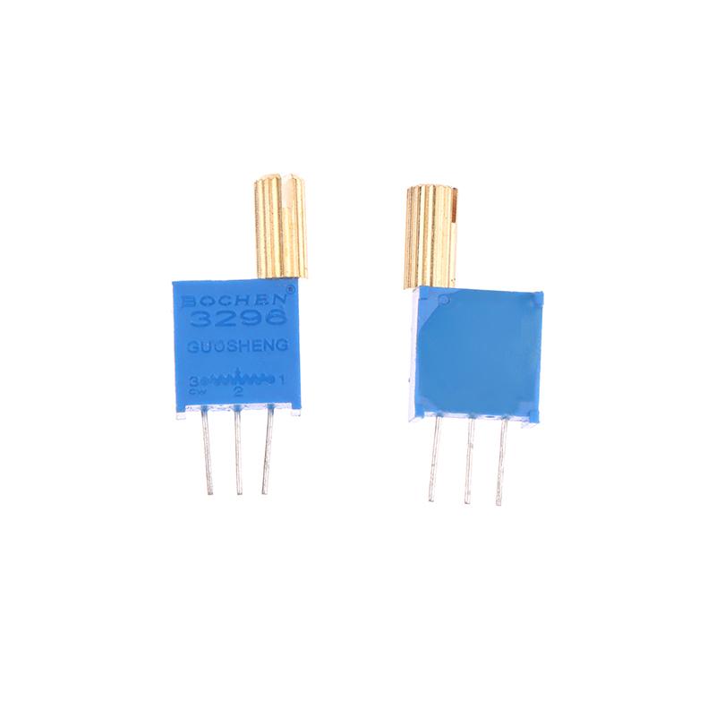 5Pcs 3296W Multi-Turn Adjustable Potentiometer 1K2K5K10K20K50K100K200K500K1M Metal Shaft Long Handle