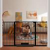 Seogva Pet Fence Pet Door Height Pet Dog and Cat Cat Overcrowded Cat Fence To Prevent Dogs from Passing with Baby Tension Automatic Above Stairs Gate,