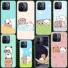 Cute Peach Goma Cat Case for Xiaomi Redmi 14C 13C 13 12C 12 10C 10 10A Phone Cover 9C 9 9A 9T 8 8A 7 7A 6 6A K70 K40 K20 Pro