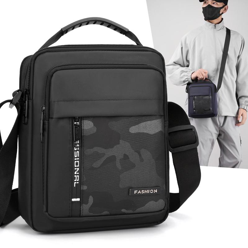 Men'S Shoulder Bag 2024 New Casual Men'S Bag Waterproof Outdoor Multi-Functional Crossbody Bag