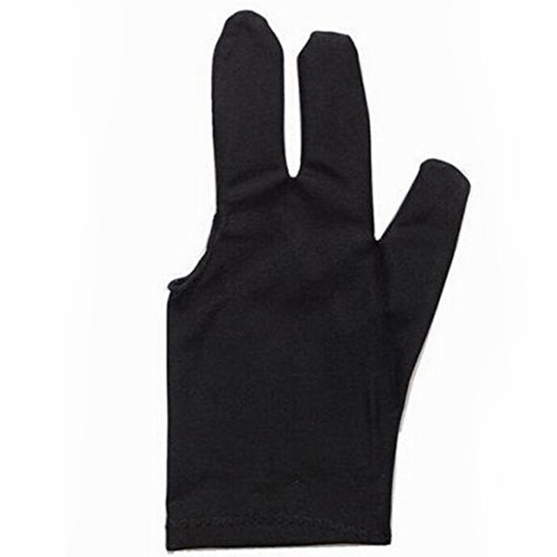 Professional 3 Finger Nylon Billiard Gloves Pool Cue Shooters Snooker Gloves