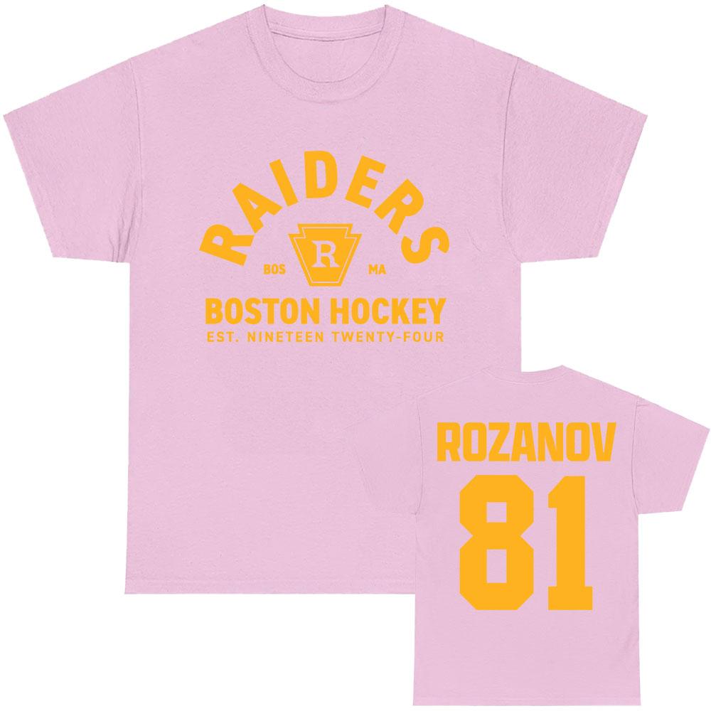 TV Heated Rivalry Llya Rozanov 81 Boston Raiders Tee Women Men Clothing Short Sleeve Cotton Fashion Tshirt Graphic Print TShirt