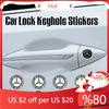 VFOMP1 2025 Hot Car 3D Stickers Car Door Lock Keyhole Protect Stickers For Mercedes Benz AMG C E S GLE CLC Class C180 W204 W203 W205 W1