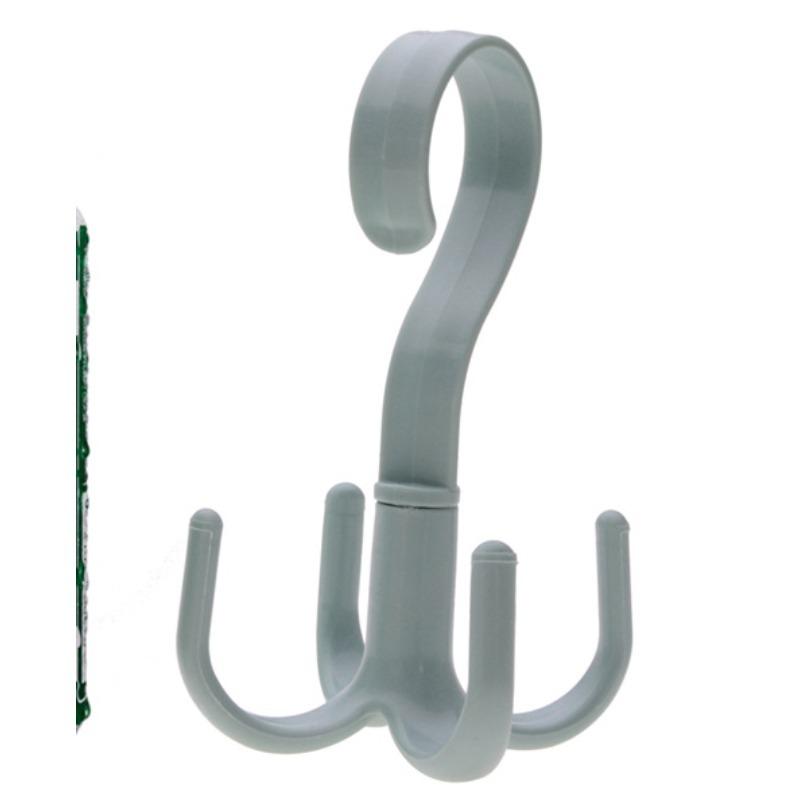 Rotary Hook Four Claw Multi-functional Wardrobe Bag Hook Plastic 4 Claw Silk Scarf Tie Hook Storage Rack Hook