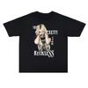 2025 Summer The Pretty Reckless Taylor Momsen Printed Cotton Loose Women's T-shirt High Quality Short Sleeve T Shirt Tee Tops