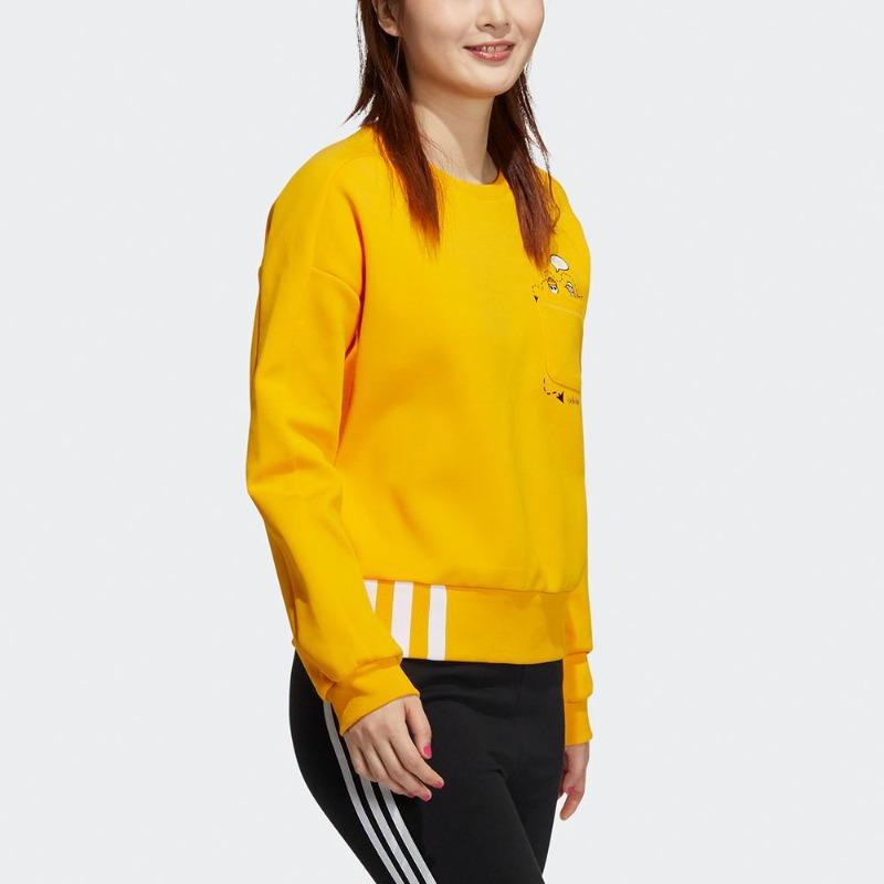 adidas Neo Advantage Sweatshirt Women Sportswear Yellow HG6588