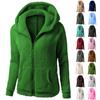 Autumn Winter Women's Sherpa Pullover Hoodie, Plush Fleece Hooded Sweatshirt with Cozy Lining, Oversized Casual Streetwear Top for Cold Weather
