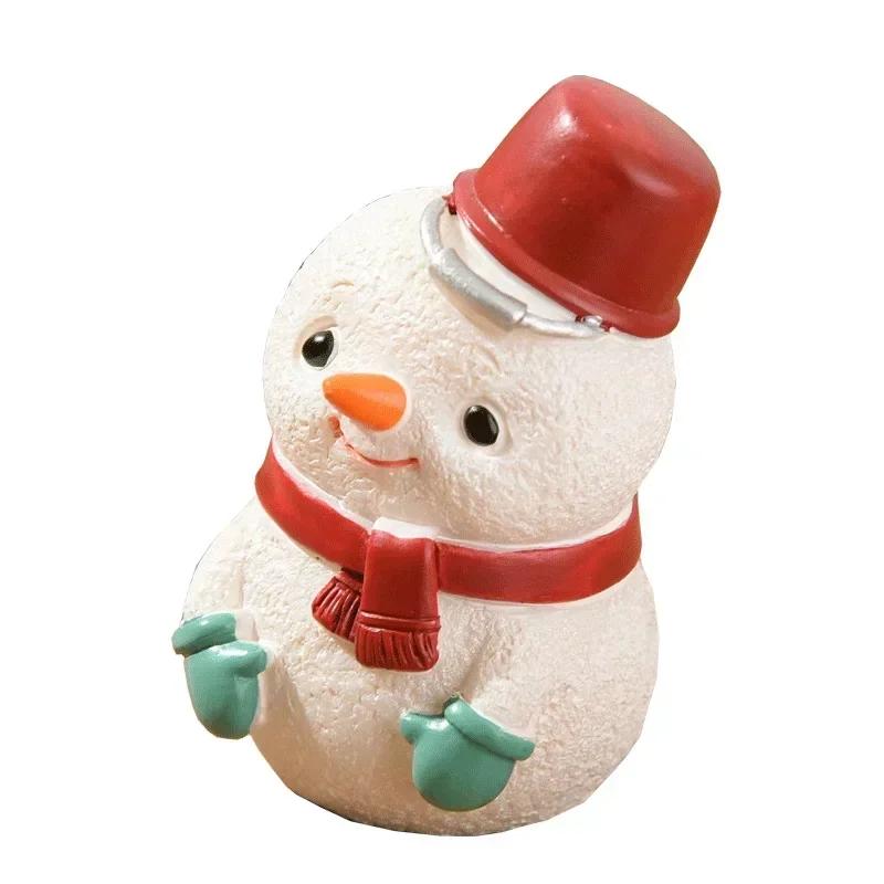 Decorazioni Natalizie in Resina per Famiglia Piccoli Animali Giocattoli Decorazione Creativa per la Casa Mini Albero di Natale Regali di Natale per Anziani
