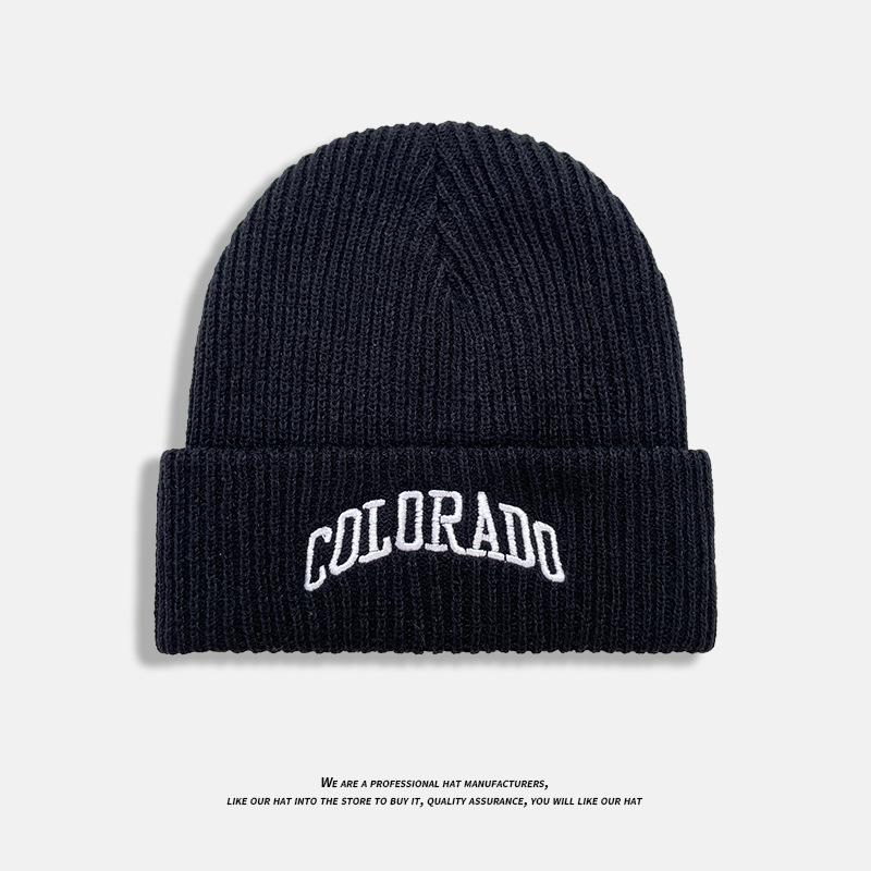 Hat Men's Knitted Cold Hat Korean Style Autumn and Winter Style Thin Light Plate Solid Color Versatile Warm Ear Protection Woolen Hat
