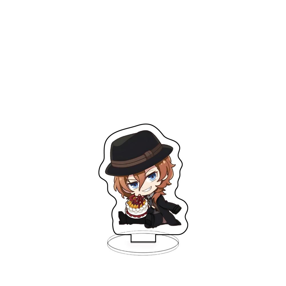 Acrylic Panel Ornaments Acrylic Stand Bungo Stray Dogs Dazai Osamu Oda Sakunosuke Figure Model Plate Desktop Decorate Xmas Gifts