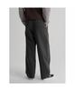 8SECONDS Garment-Dyed Wide Tapered Fit Pants Ash