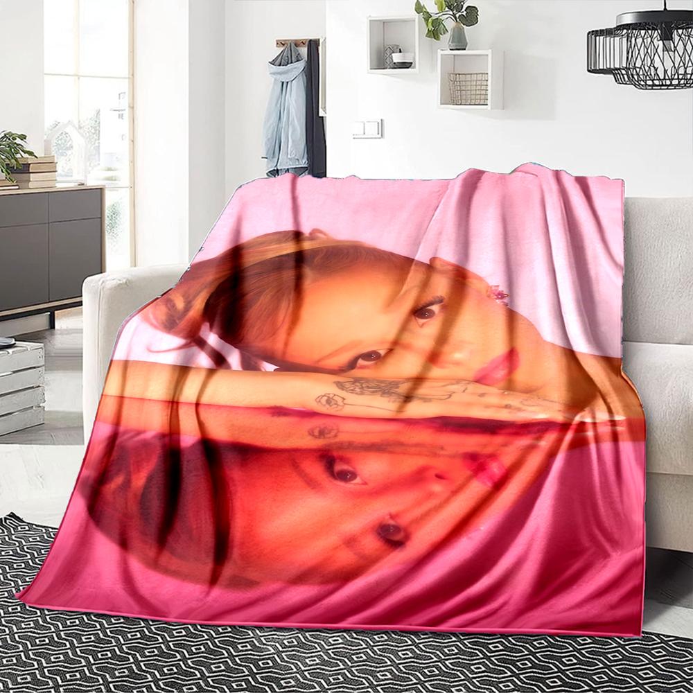 Pink Reflection Portrait Blanket Soft Throw Blanket For Home Bedroom Bed Sofa Travel Office Solid Christmas Blanket