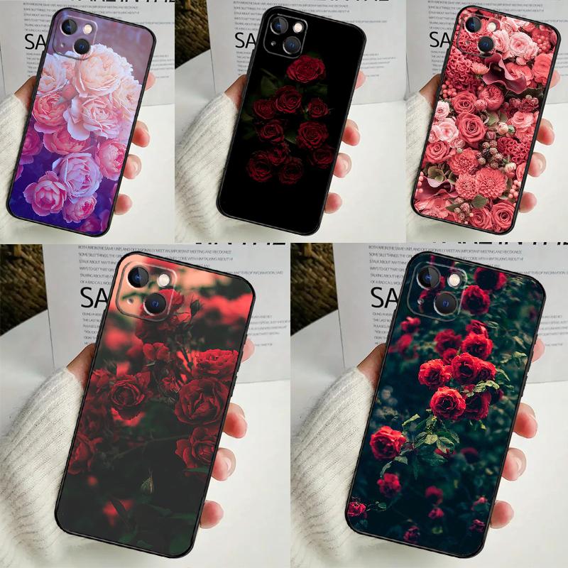 Flower Red Rose For Huawei Nova 8i 7i 11i 12i 12s 9 10 SE Y60 Y61 Y70 Y72 Y73 Y90 Y91 P20 P40 P30 Lite Case