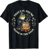 T-shirt met kikkerthema: "Dat is het, jij gaat de soep in!"