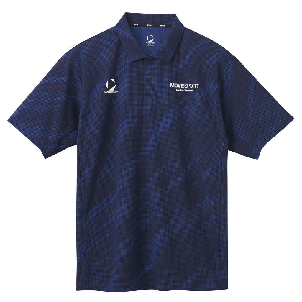 SUNSCREEN Mini Pique All-Over Graphic Polo Shirt ST5SHS02M_NV00_M
