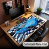Car Racing Theme Custom Mouse Pad Personalized With Name Text Customized Desk Mat For Office Home Decor
