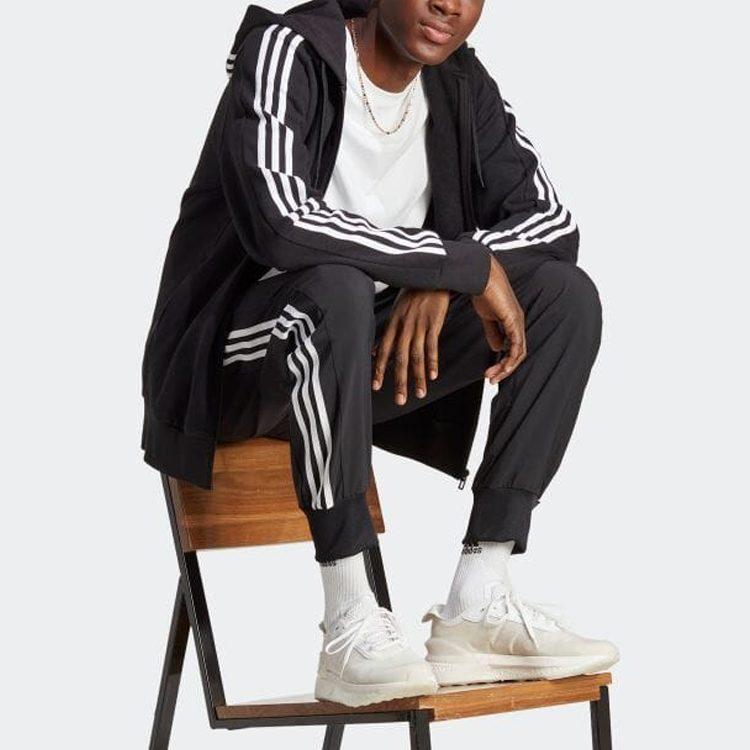 adidas Essentials French Terry 3 Stripes Full Zip Hoodie IC0433